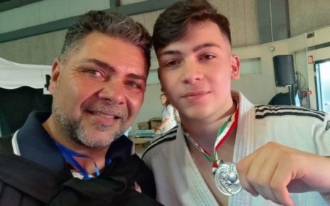 Brusciano, Vincenzo Castaldo astro nascente del judo italiano 4 4. Agostino e Vincenzo Castaldo Campionati Esordienti FIJKAM Olbia 25 e 26 Maggio 2024