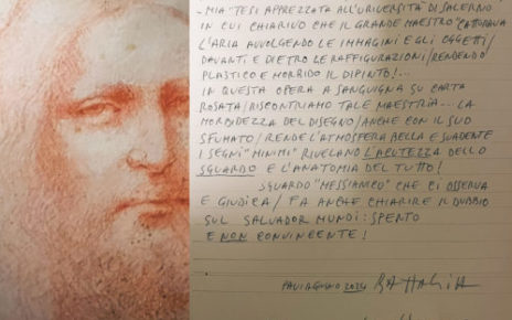 Leonardo da Vinci, una nuova interessante chiave di lettura e conferma della paternità del "Cristo di Lecco" alla mano vinciana 5 Il Cristo di Lecco e lautentica del Maestro Xante Battaglia