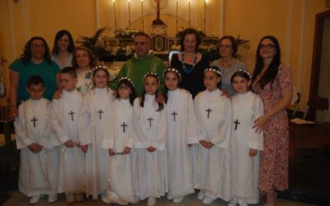 Saviano, otto bambini ricevono il sacramento della Prima Comunione presso la Chiesa San Giovanni Battista: la comunità di Sirico in festa 29 WhatsApp Image 2024 06 14 at 17.16.17
