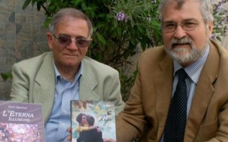 Quadrelle, incontri con la Storia: Pietro Sgambati e "L’Eterna Illusione" 4 9. Lo scrittore Pietro Sgambati con il sociologo Antonio Castaldo Brusciano 2012mod