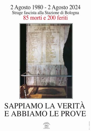 2. Manifesto 44° Anniversario Stage di Bologna 2 Agosto 1980 2024 1