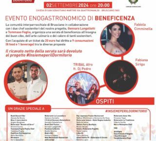 Brusciano, al via la IV Edizione dell’evento enogastronomico di beneficenza “Insieme per il Dormitorio” 5 457223121 1418913378790352 2297154107983757640 n