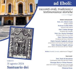 Eboli, iniziano i festeggiamenti dei Santi Medici con: "I Santi Medici ad Eboli: racconti orali, tradizioni e testimonianze storiche" 5 LOCANDINA 53