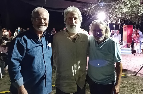 Pomigliano d’Arco, Libro di Visone su Amore e Lotta de E’ Zezi 8 9. Antonio Castaldo Bruno Senese Gaetano Caliendo . FLiP Presentaqzione libro sui Zezi di Mario Visone Pomigliano DArco 29.8.2024