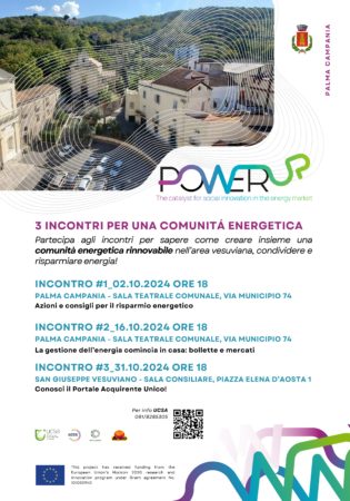 A Palma Campania e San Giuseppe Vesuviano al via gli incontri con i cittadini per la Comunità energetica rinnovabile “VESUVIO EST” 2 LOCANDINA AVVISO page 0001