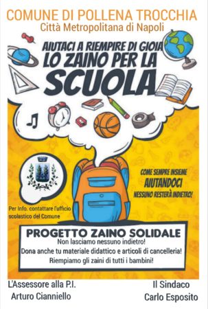 Pollena Trocchia, zaino solidale: al via l'iniziativa 3 Zaino solidale Pollena Trocchia 02