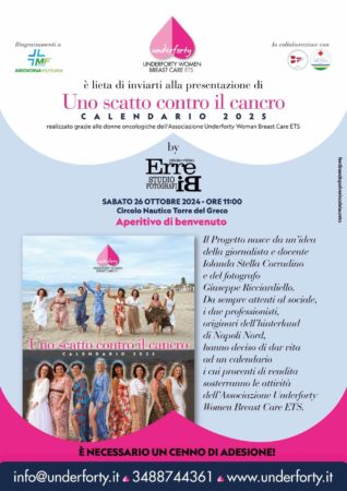 Napoli, “Uno scatto contro il cancro”: un calendario per sostenere le attività dell’Associazione Underforty Women Breast Care 2 462539356 8694417380618562 6156320108079156797 n