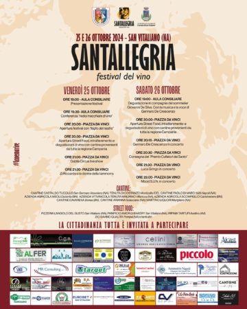 "Santallegria, Festival del Vino", due giorni di tradizione e convivialità nel cuore di San Vitaliano 2 462923518 122166390986055101 6099437353202264167 n 1