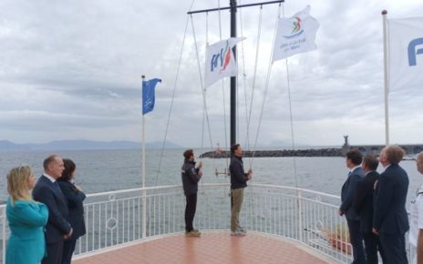 Torre del Greco, Vela: cerimonia di apertura del campionato italiano match-race al Circolo Nautico 4 Cerimonia dellalzabandiera