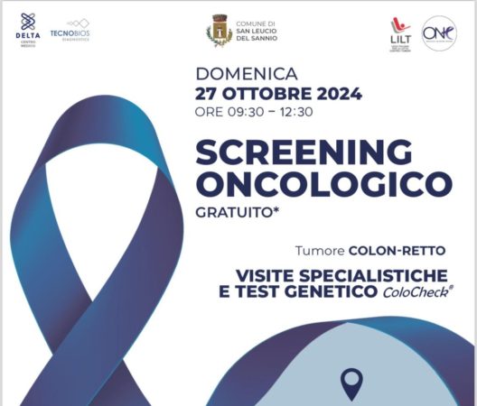 SAN LEUCIO DEL SANNIO BN LOCANDINA SCREENING ONCOLOGICO TUMORE COLON RETTOmod