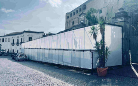 Napoli, San Martino: il muro "impacchettato" reperto storico 3 Vomero San Martino il muro puntellato e impacchettato