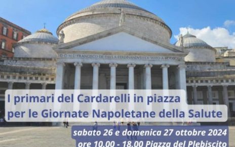 Napoli, Primari del Cardarelli in piazza per le Giornate Napoletane della Salute 9 cardarelli giornate salute 2024