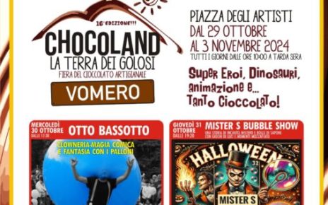 Napoli, Chocoland la Terra dei Golosi al Vomero: per una settimana dolce sotto il segno di Halloween 4 cioccolet