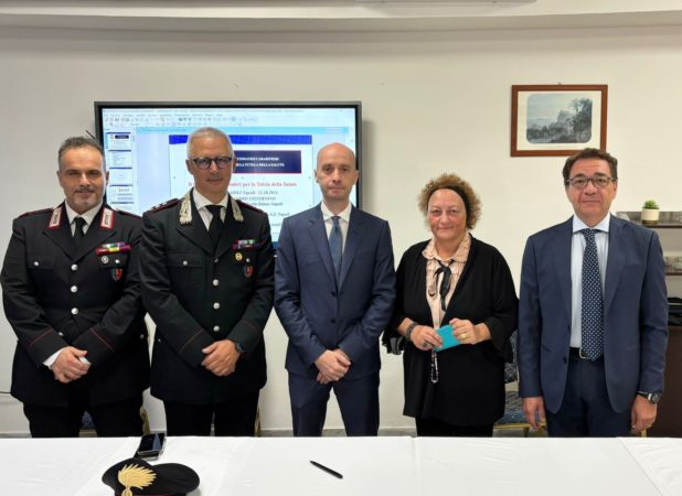foto cerimonia ferraioli con da sinistra Aiese Cisternino Quintiliani Pagano e Casalemod