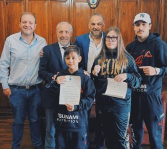 Lusciano, giovani atleti della “Luciano International Team” premiati dal Comune 4 foto premiazione