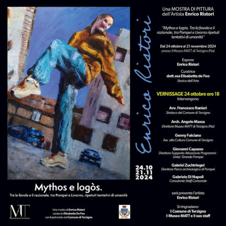 Terzigno, al Museo Archeologico le opere di Arte contemporanea di Enrico Ristori 2 locandina completa
