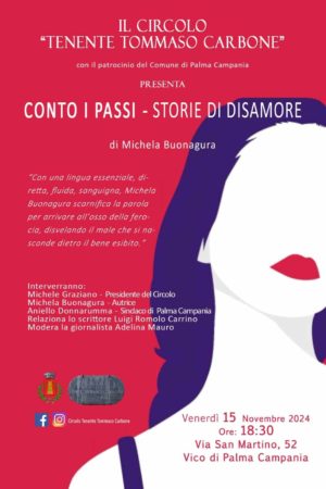 "Conto i passi, storie di disamore", una serata di riflessione sulla violenza di genere: a Vico di Palma Campania l'incontro con Michela Buonagura 2 462540920 1210971010199415 6384875700699561953 n