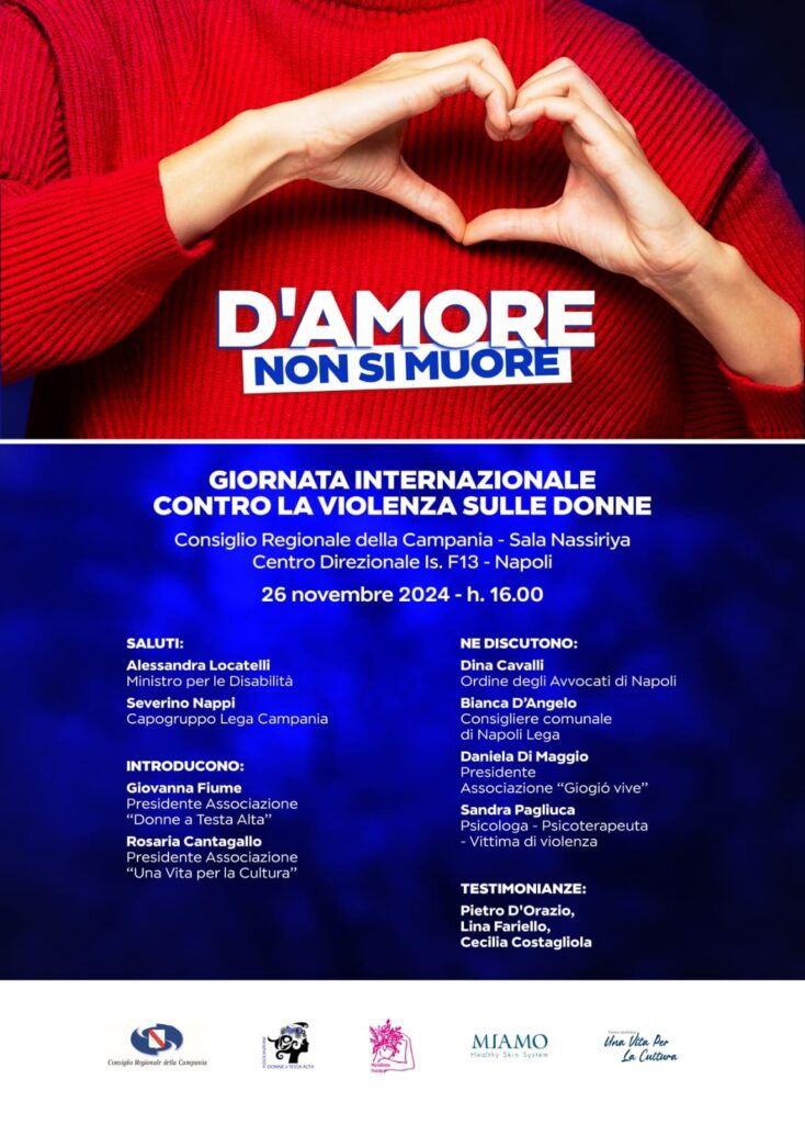 DAMORE NON SI MUORE DIBATTITO 26 NOVEMBRE 2024