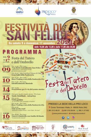 Nola, San Felice 2024: in partenza con il Gran Galà della Pasticceria 2 Sagra del tutero e dellombrello