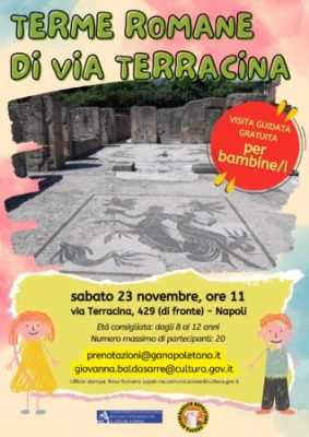 Napoli, un bagno nella storia delle Terme Romane di Via Terracina 3 Terme Romane via Terracina visita guidata per bambini