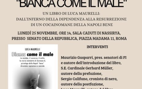 Roma, "Bianca come il male" di Luca Maurelli presentato al Senato 5 biancacomeilmale