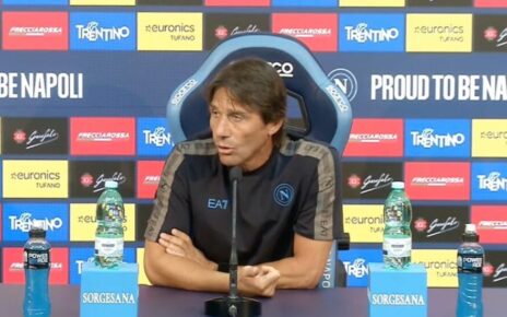 Napoli-Roma, Antonio Conte in conferenza stampa: “Equilibrio in classifica, partite toste per tutti” 7 conteconf