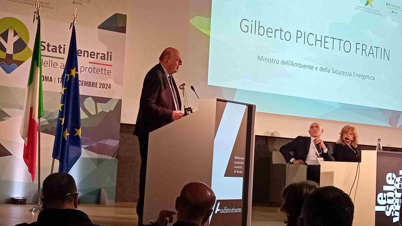 Roma, AISA agli Stati Generali Aree Protette MASE 2 2. Ministro Gilberto Pichetto Fratin Stati generali AA. PP. MASE Roma 18.12.2024