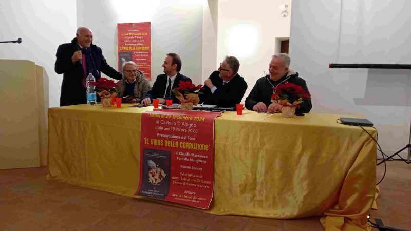 3. Sindaco di Castelcisterna Dott. A. Rega CLibro Il Virus della corruzione di Claudio Mungivera Somma Vesuviana 20.12.2024