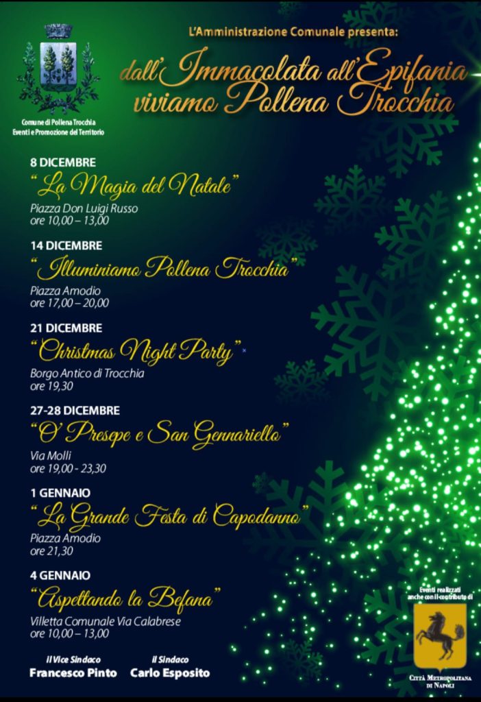 Pollena Trocchia, Natale e Nuovo Anno: al via gli eventi in città 3 CALENDARIO EVENTI