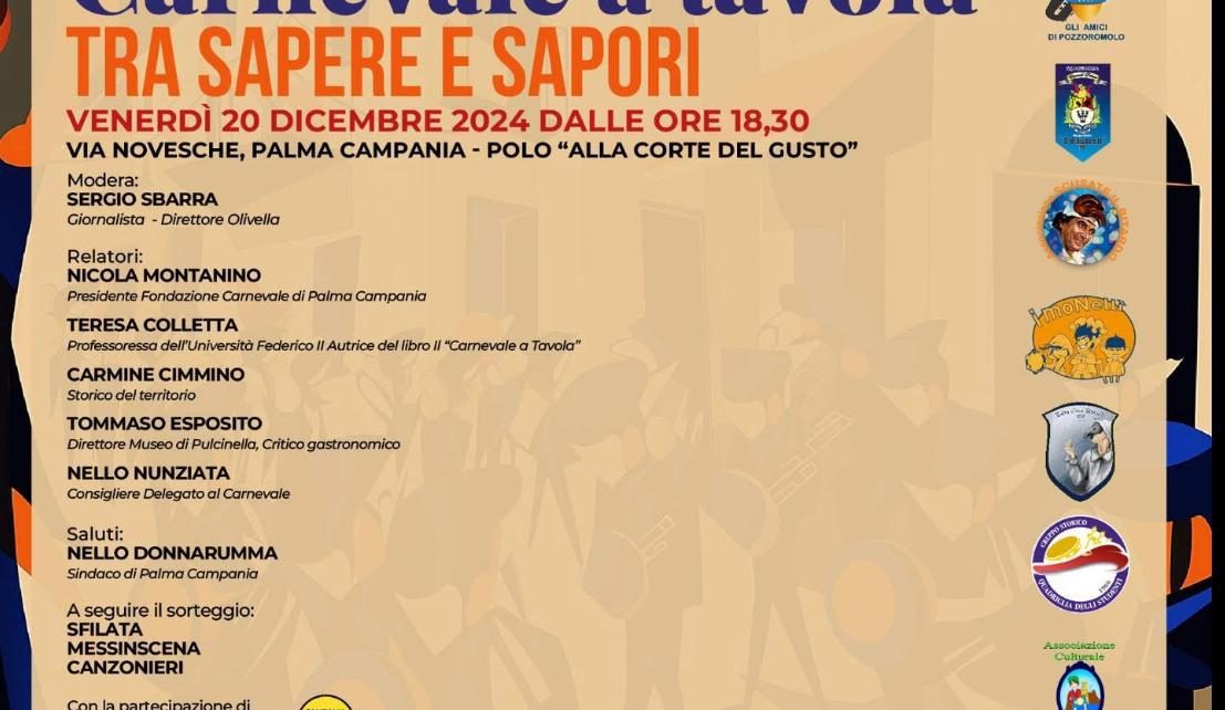 CARNEVALE A TAVOLA evento 20 dicembre 2024