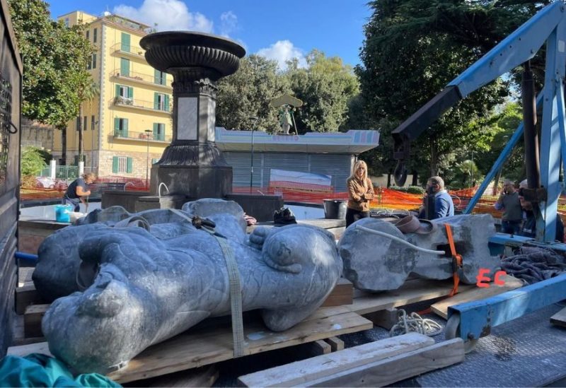 Napoli, torna a splendere la Fontana degli Incanti: ritrovati e restaurati i leoni perduti 2 fontana incanti 875x600 1