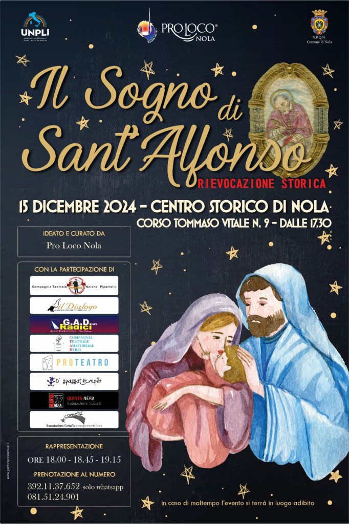 Nola, “Il Sogno di Sant’Alfonso” e le tradizioni del Natale Nolano 3 il sogno di santalfonso