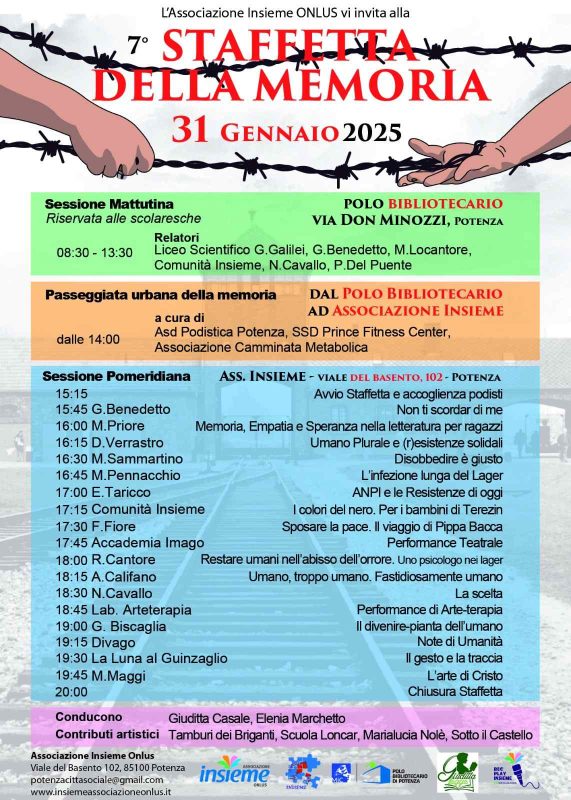 3. Staffetta Giornata Memoria Potenza 31.1.2025