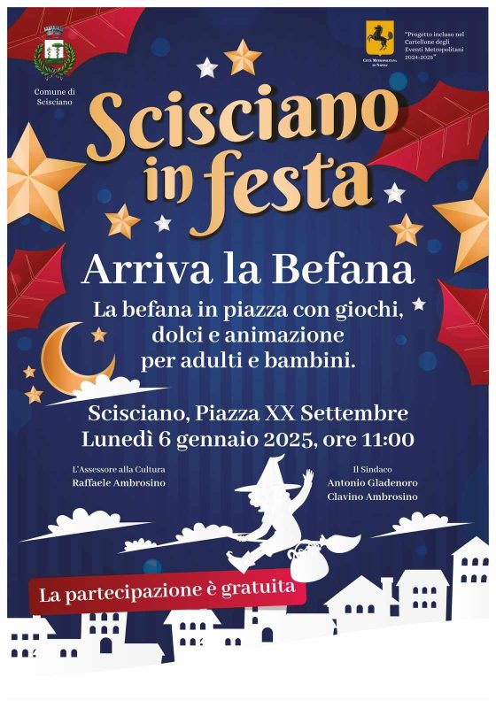 Scisciano in Festa: il 6 gennaio arriva la Befana in Piazza XX Settembre 2 467789253 1321480432626279 4319161995576909194 n