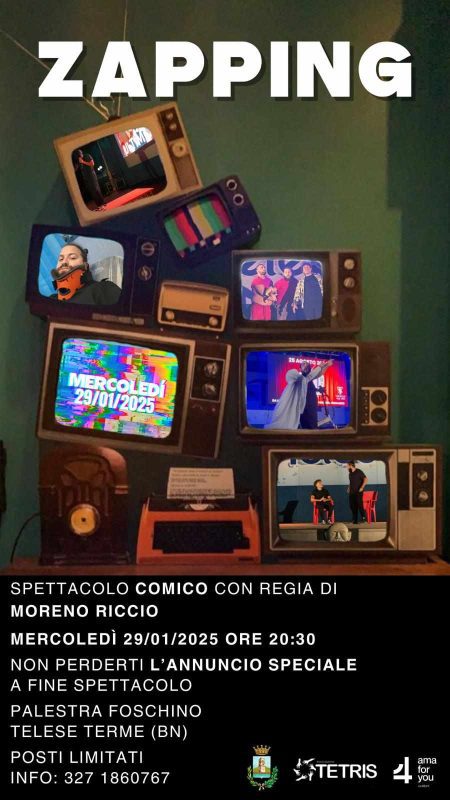 Telese Terme si prepara a ridere: arriva “Zapping”, lo spettacolo comico che conquista senza parole 2 473636148 1294098244973186 7450071829046411545 n