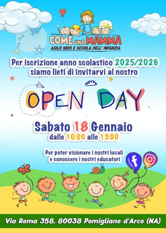 Open Day a Pomigliano d’Arco, l’asilo “Come una Mamma” apre le porte alle famiglie 2 59aa369d b64d 4b8b 8869 5ae07adb5dce