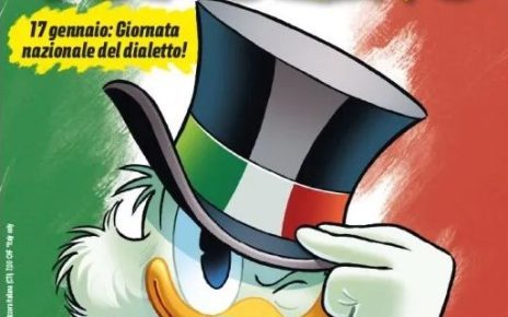 In edicola Topolino n. 3608: i paperi a scuola di vernacolo per la Giornata nazionale dei dialetti 9 Copertina Topolino n. 3608