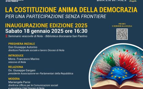 Nola, la Costituzione Italiana al centro dell'Edizione 2025 della Scuola Sociopolitica ed Imprenditoriale della Diocesi nolana 3 SSPI 2025 Inaugurazione