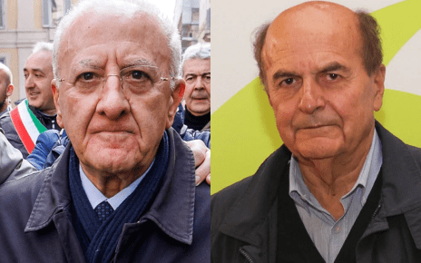Campania, Terzo mandato. De Luca risponde a Bersani: “Si faccia un grappino la sera” 4 de luca bersani pierluigi