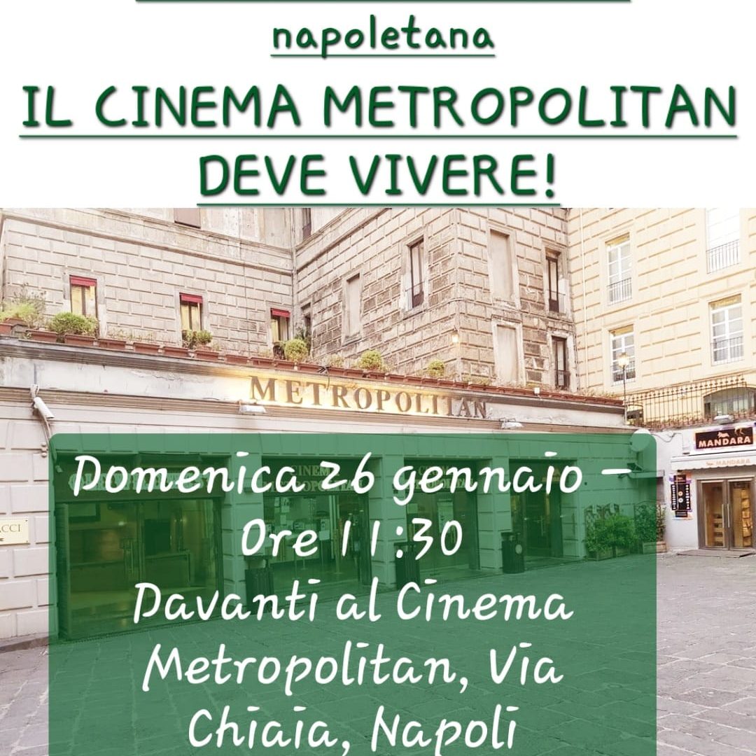 manifestazione cinema Metropolitan