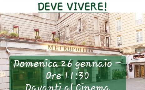 manifestazione cinema Metropolitan
