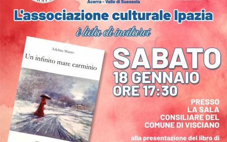 Visciano, "Un infinito mare carminio": storie di speranza e resilienza. Al via la presentazione della raccolta di racconti di Adelina Mauro 5 viscianoadelina