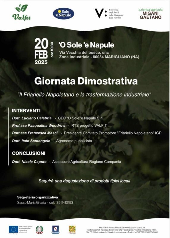 Marigliano, "Il friariello napoletano e la trasformazione industriale": al via il convegno dei prodotti tipici locali 2 476963458 1823462991532279 8163573556005490818 n