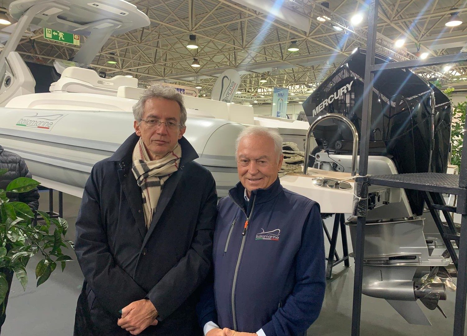 da sx. sindaco G.Manfredi e pres.Afina G.Amato al Nauticsud 2025