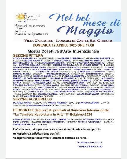 Castel San Giorgio, Arte, Natura e Musica: inaugurato a Villa Calvanese il Festival "Nel bel mese di maggio" 3 3998a8c7 3032 4851 a3a6 b2b066921a30