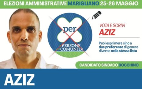 Marigliano, Elezioni Amministrative. Aziz si candida con la lista "PER Marigliano": “Costruiamo una città giusta, aperta e solidale” 3 aziz