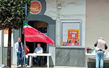 10. Sindacato SPI CGIL e ANPI Campagna Referendaria 5 si Brusciano 18 e 25.5.2025