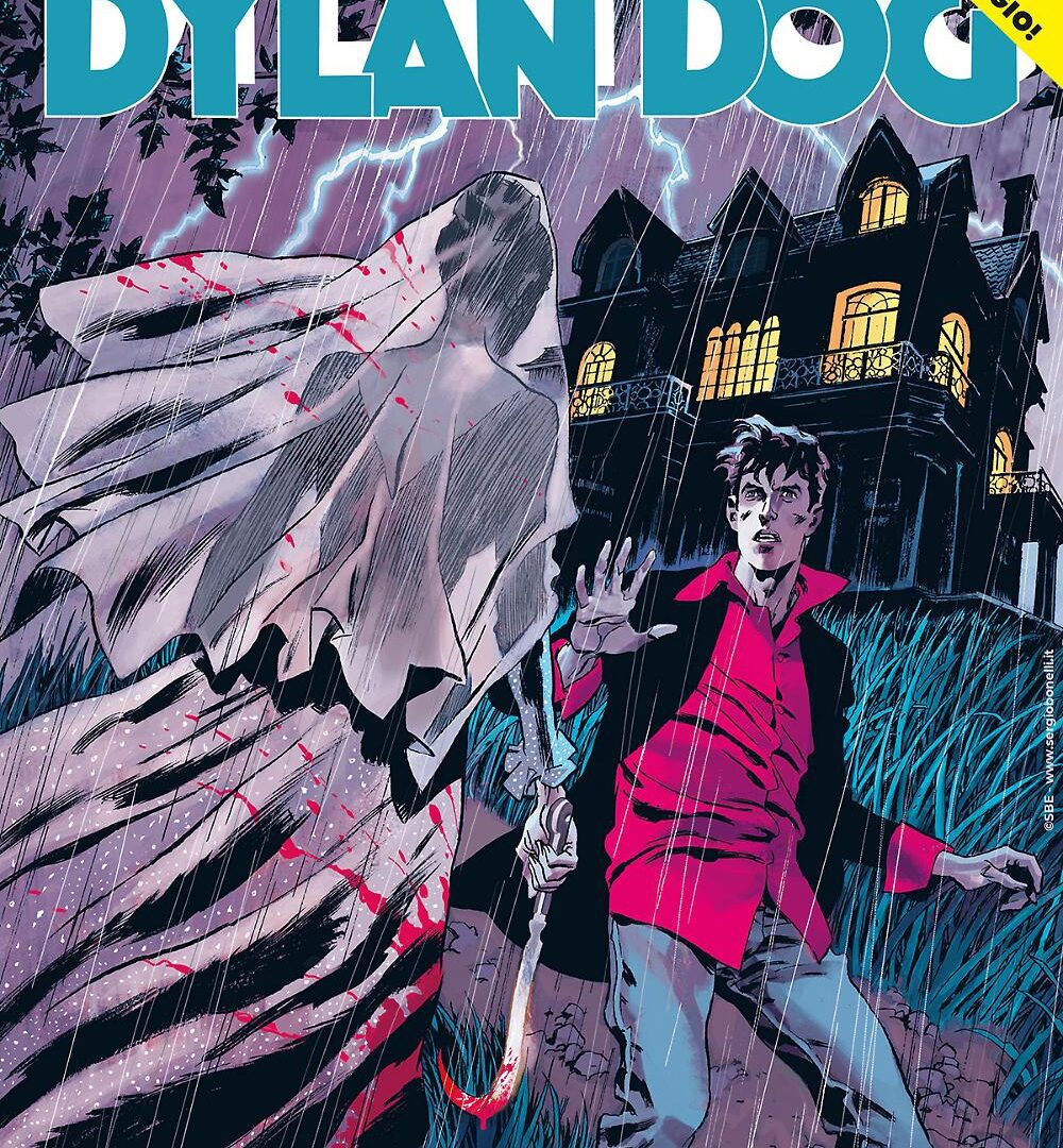 Copertina Dylan Dog n. 464 La Dama Bianca