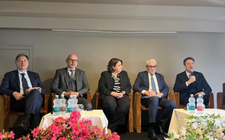 da sinistra Terzani De Bertoldi Caradonna Cuchel e Gusmeroli