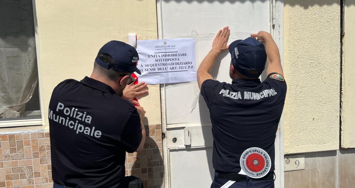 polizia sgombero